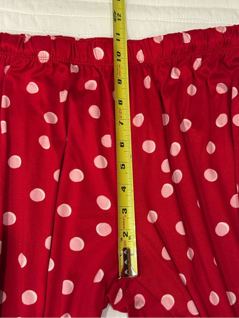 Kate Spade Red & Pink Polka Dot Pajama Long-Sleeve + Pants Set Women's Medium - Picture 2 of 11